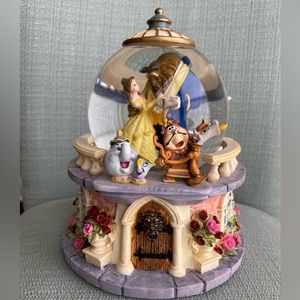 Disney’s Beauty and The Beast snow globe with music box